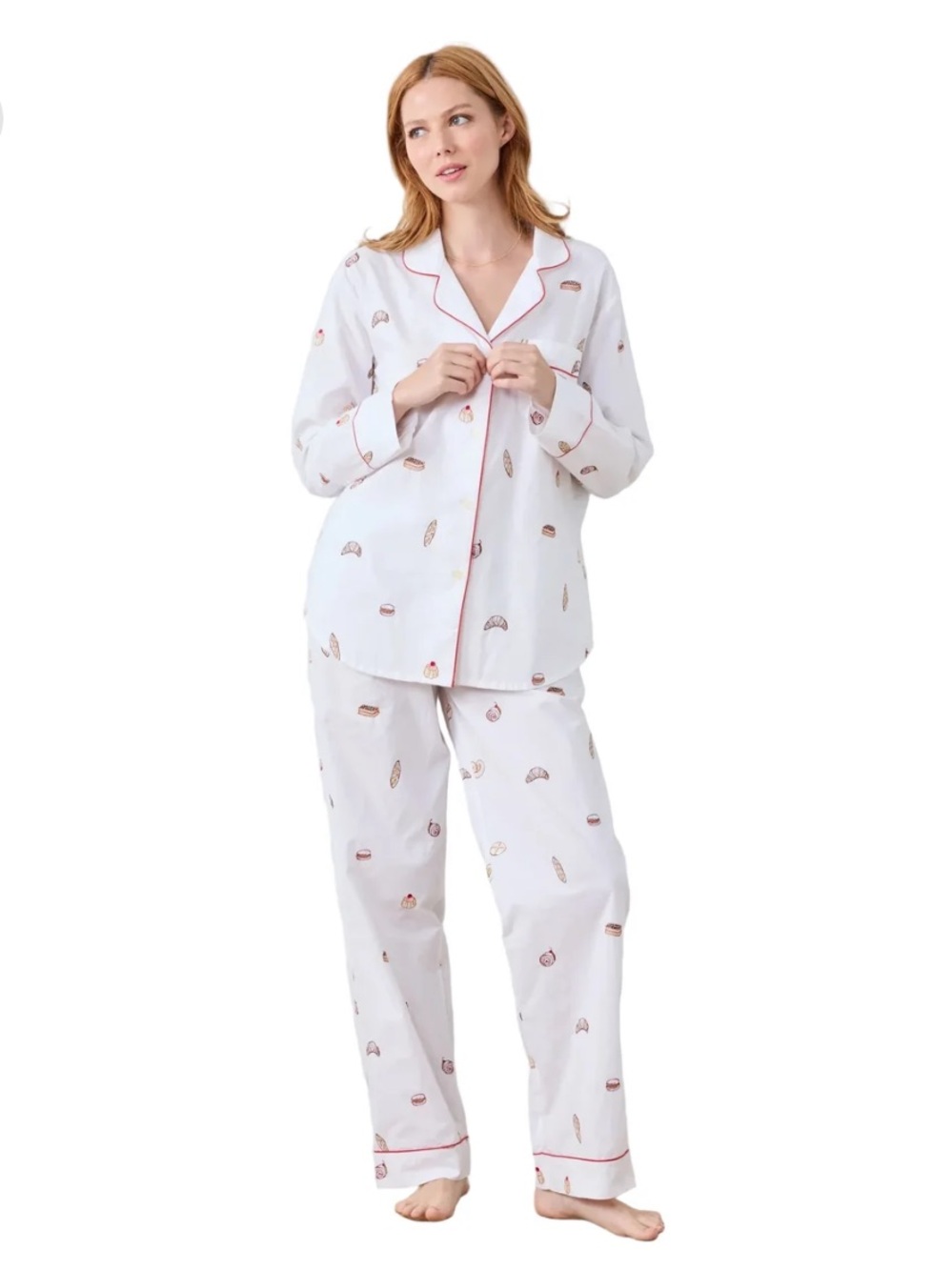 Print fresh freshly baked long pj set